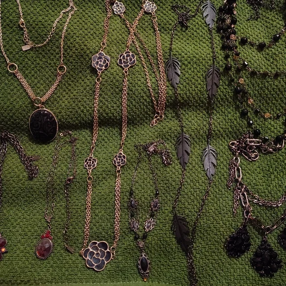 Lot of Goth Glam Necklaces - Picture 1 of 7